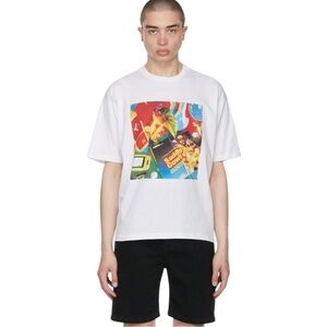 OPENING CEREMONY White Cowboy Print T-Shirt XXS